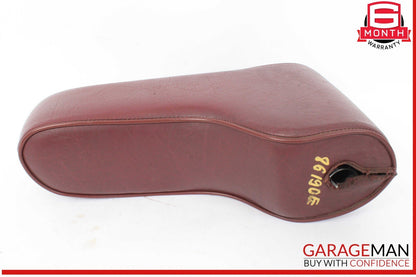 84-93 Mercedes W201 190E 190D Front Center Console Arm Rest Armrest Red OEM
