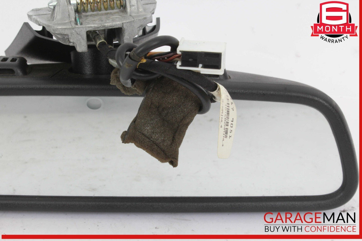 12-17 Mercedes W204 C250 C300 E350 Top Upper Interior Rear View Mirror Black OEM