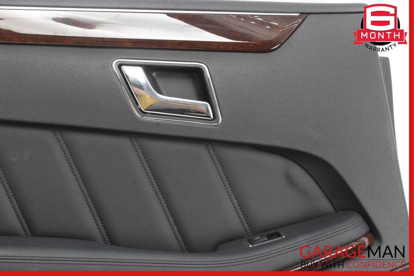 10-13 Mercedes W212 E350 E550 Rear Left Interior Door Panel Cover Black