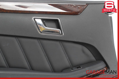 10-13 Mercedes W212 E350 E550 Rear Left Interior Door Panel Cover Black