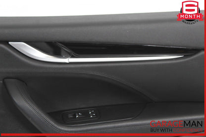 17-20 Maserati Levante M161 Interior Door Panel Front Right Side Black OEM