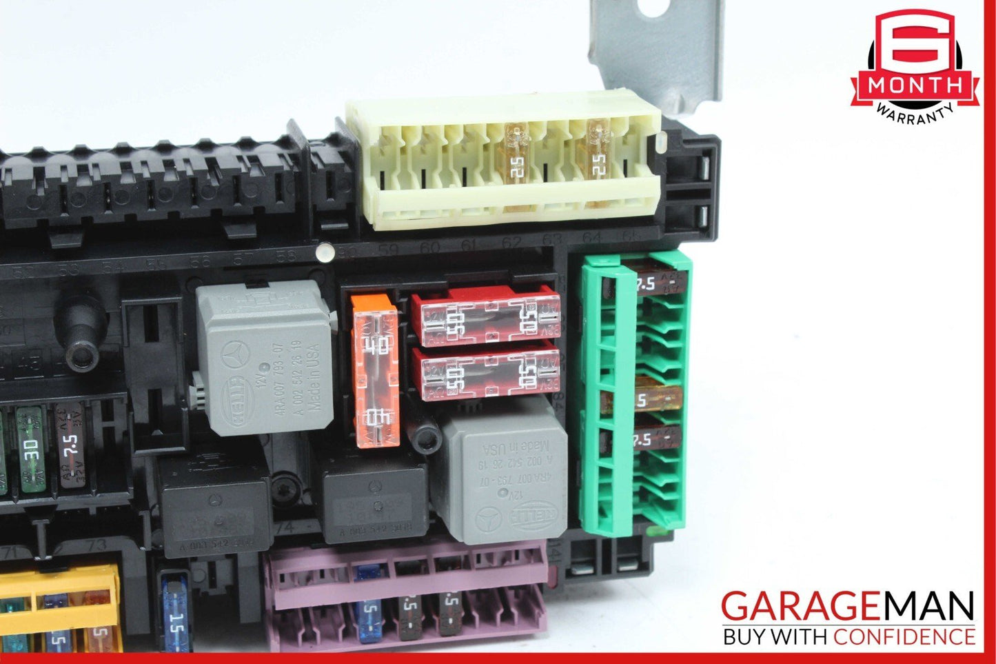 10-11 Mercedes W212 E350 Rear Fuse Relay Box SAM Assembly 2129000004 OEM