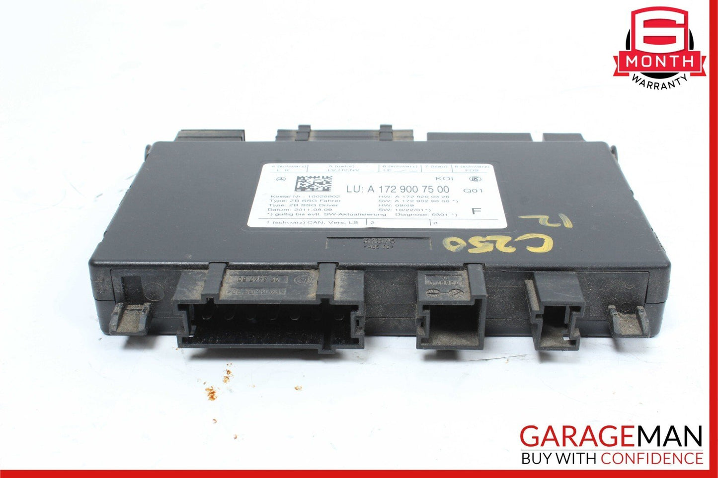 08-18 Mercedes W204 C300 E350 Front Left Side Seat Control Module Unit
