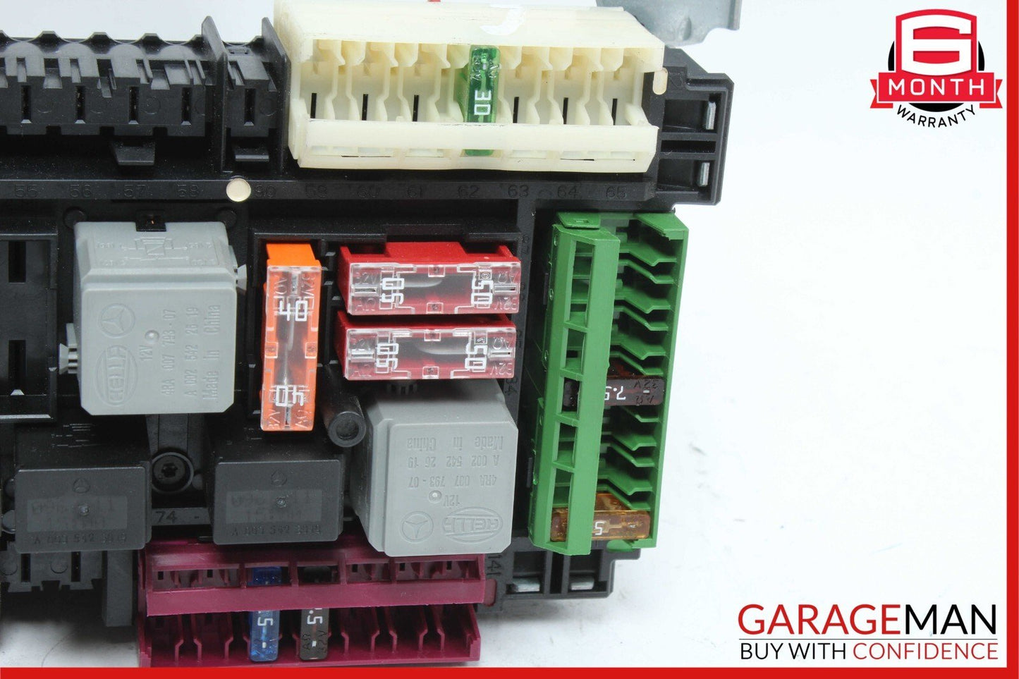 12-14 Mercedes W204 C300 C350 C63 AMG Rear SAM Fuse Box Relay Module Assembly
