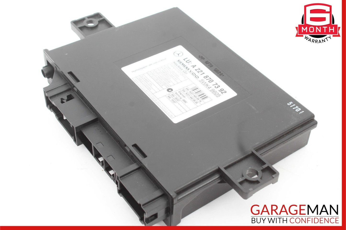 07-10 Mercedes W221 S400 S550 CL550 Keyless Go Control Module Unit OEM