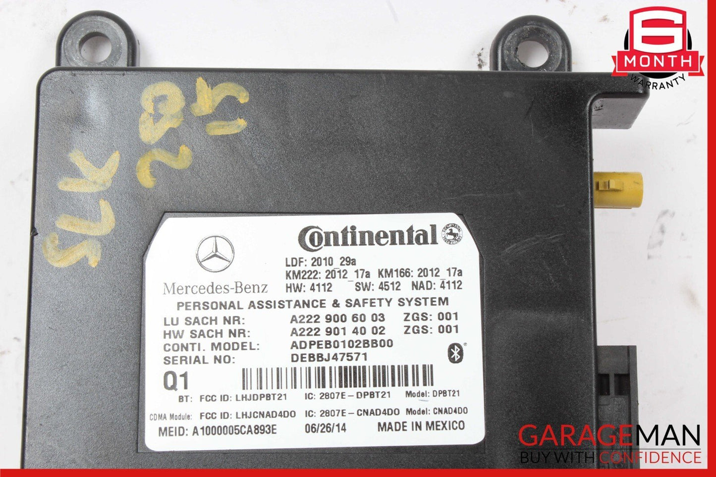 10-20 Mercedes R172 SLK250 GLA250 SL400 Communication Control Module Unit OEM