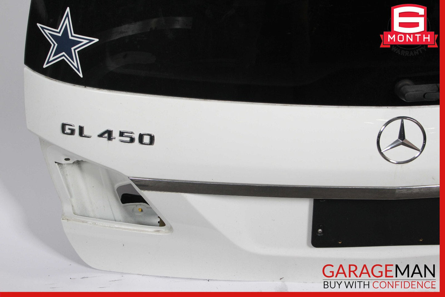 13-16 Mercedes X166 GL450 GL350 Trunk Lid Liftgate Tailgate Hatch Shell WhiteOEM