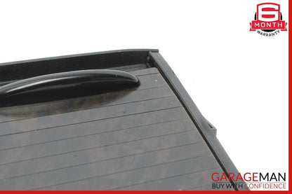 06-11 Mercedes W219 CLS500 Rear Center Console Cupholder Armrest Storage Wood