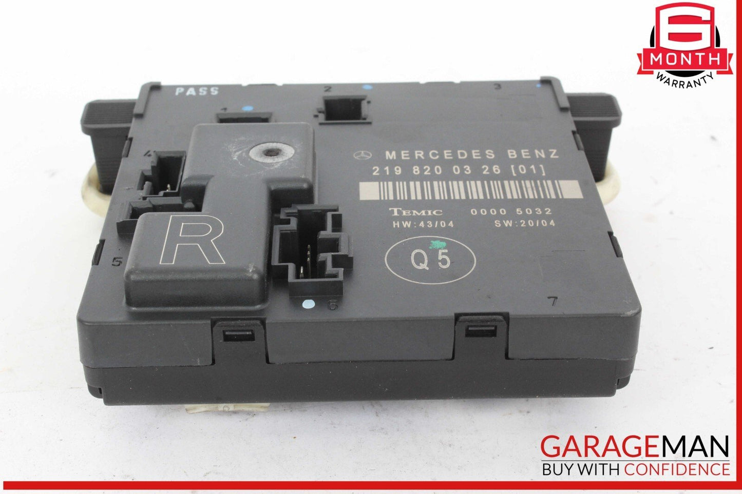 06-11 Mercedes W219 CLS63 AMG CLS55 Rear Right Door Control Module 2198200326