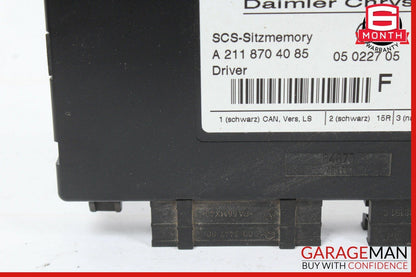 03-11 Mercedes X164 GL320 E350 Seat Control Module Front Left 2118704085 OEM