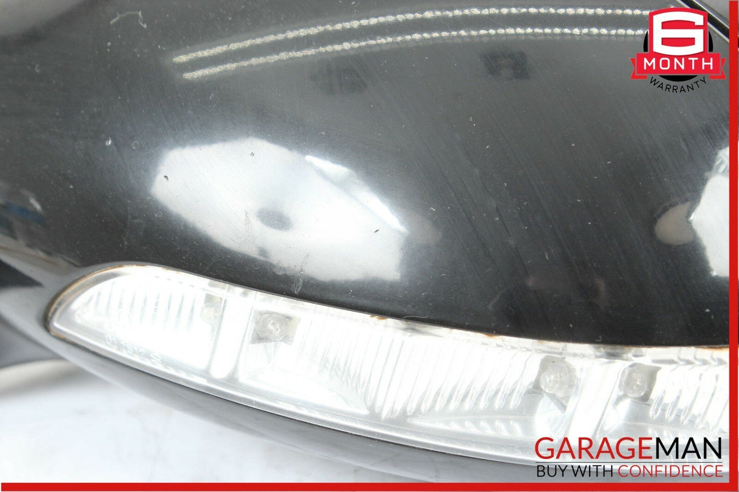 07-09 Mercedes W216 CL550 Front Left Driver Side Mirror Door Rear View Black