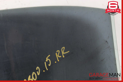 15-21 Mercedes W205 C300 350e C400 Rear Right Side Door Window Glass OEM