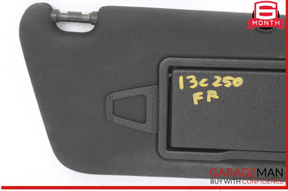 08-14 Mercedes W204 C250 C300 C350 Front Right Side Sunvisor Sun Visor Black OEM