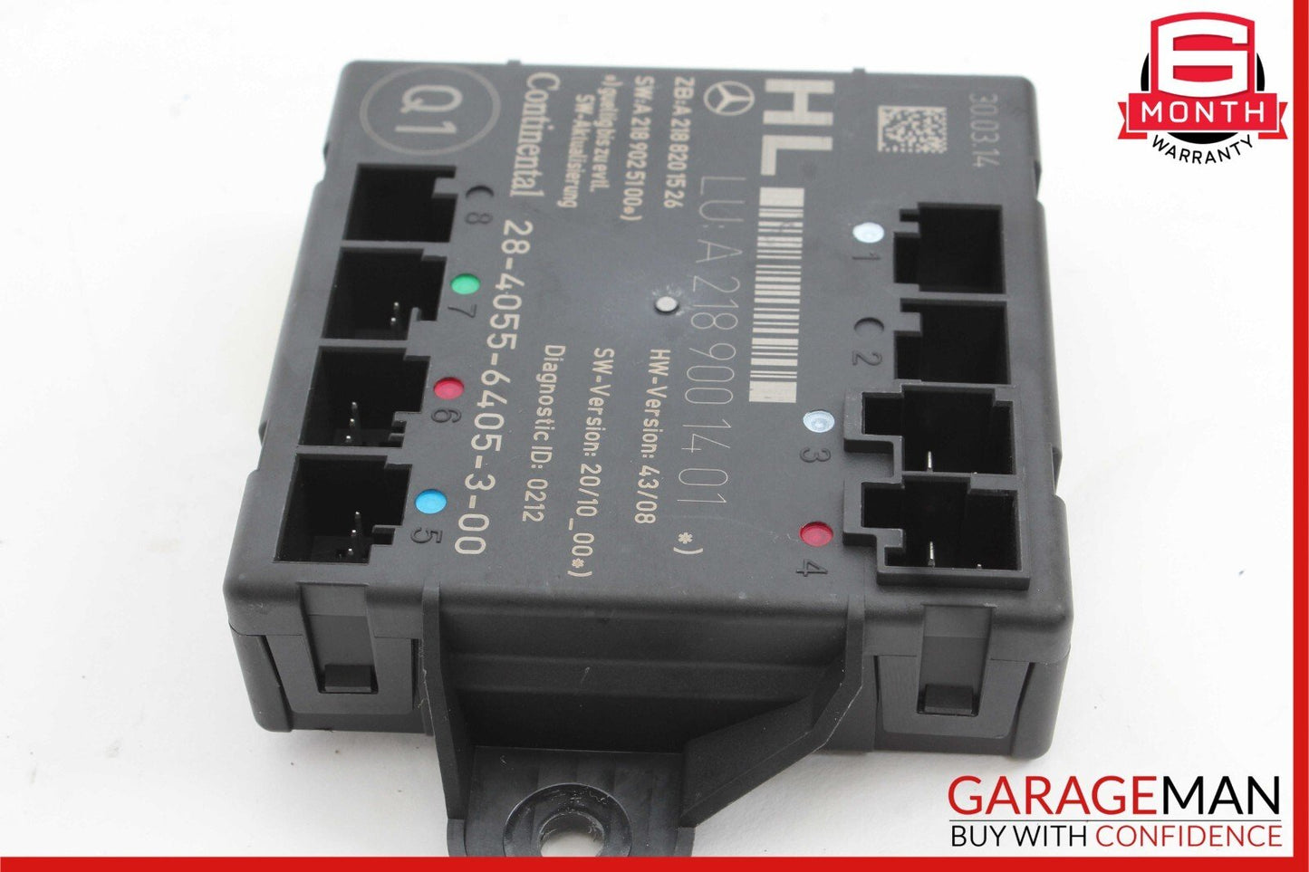 08-18 Mercedes W204 C250 CLS550 Rear Left Side Door Control Module Unit