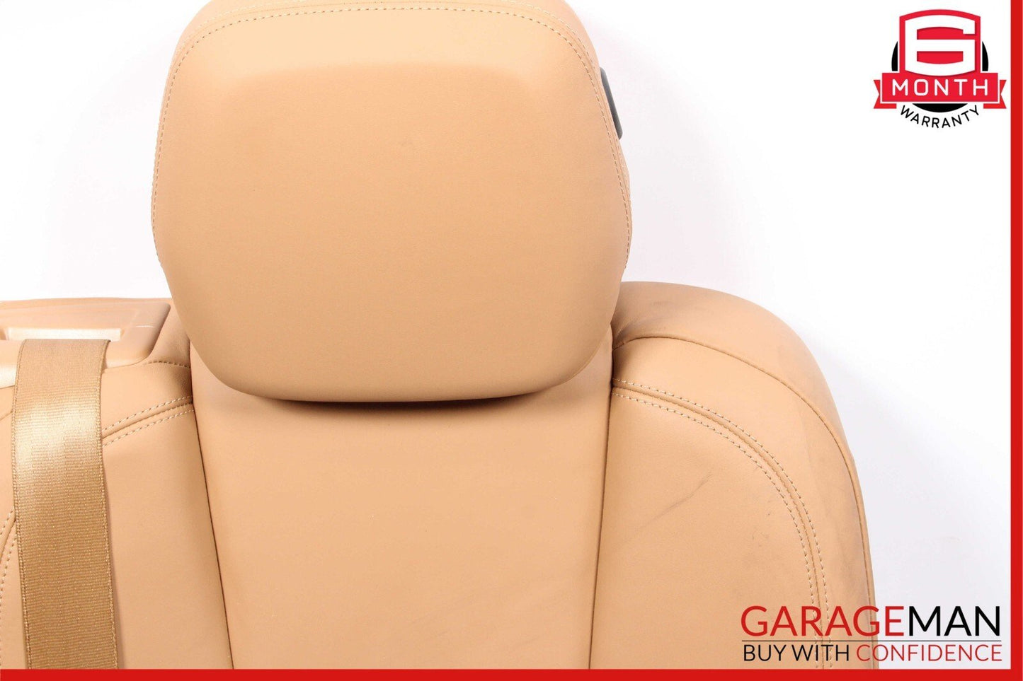 11-17 Porsche Cayenne 958 Rear Left Side Top Upper Seat Cushion Assembly Brown