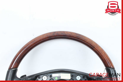 10-13 Mercedes W221 S400 S550 S600 S65 AMG 4 Spoke Steering Wheel Brown Wood