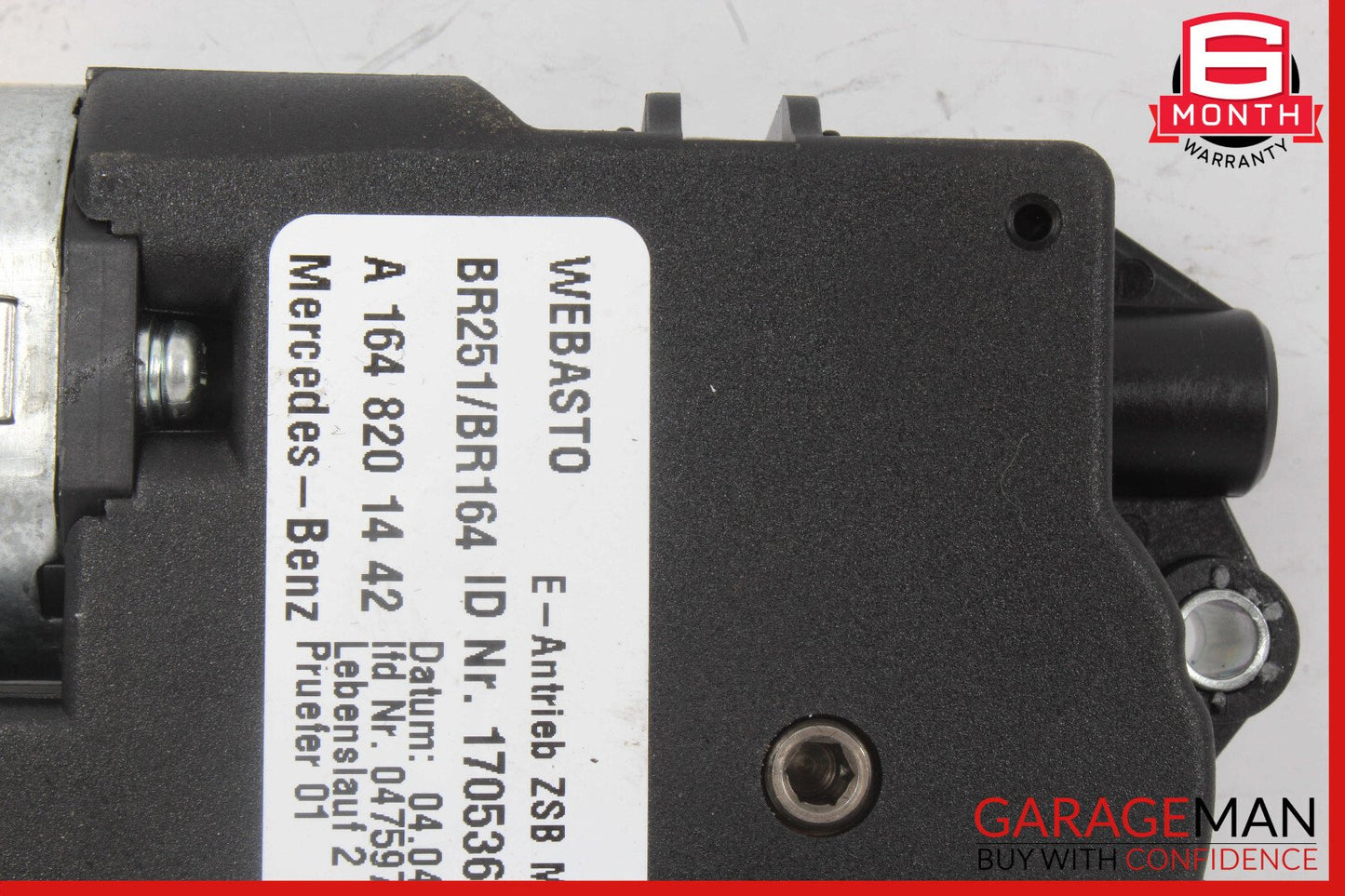 06-13 Mercedes W251 R350 ML550 Panoramic Pano Sunroof Sun Roof Motor Unit
