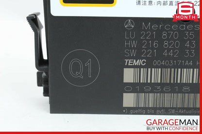 07-10 Mercedes CL550 S600 Front Right / Left Seat Contour Control Module Unit