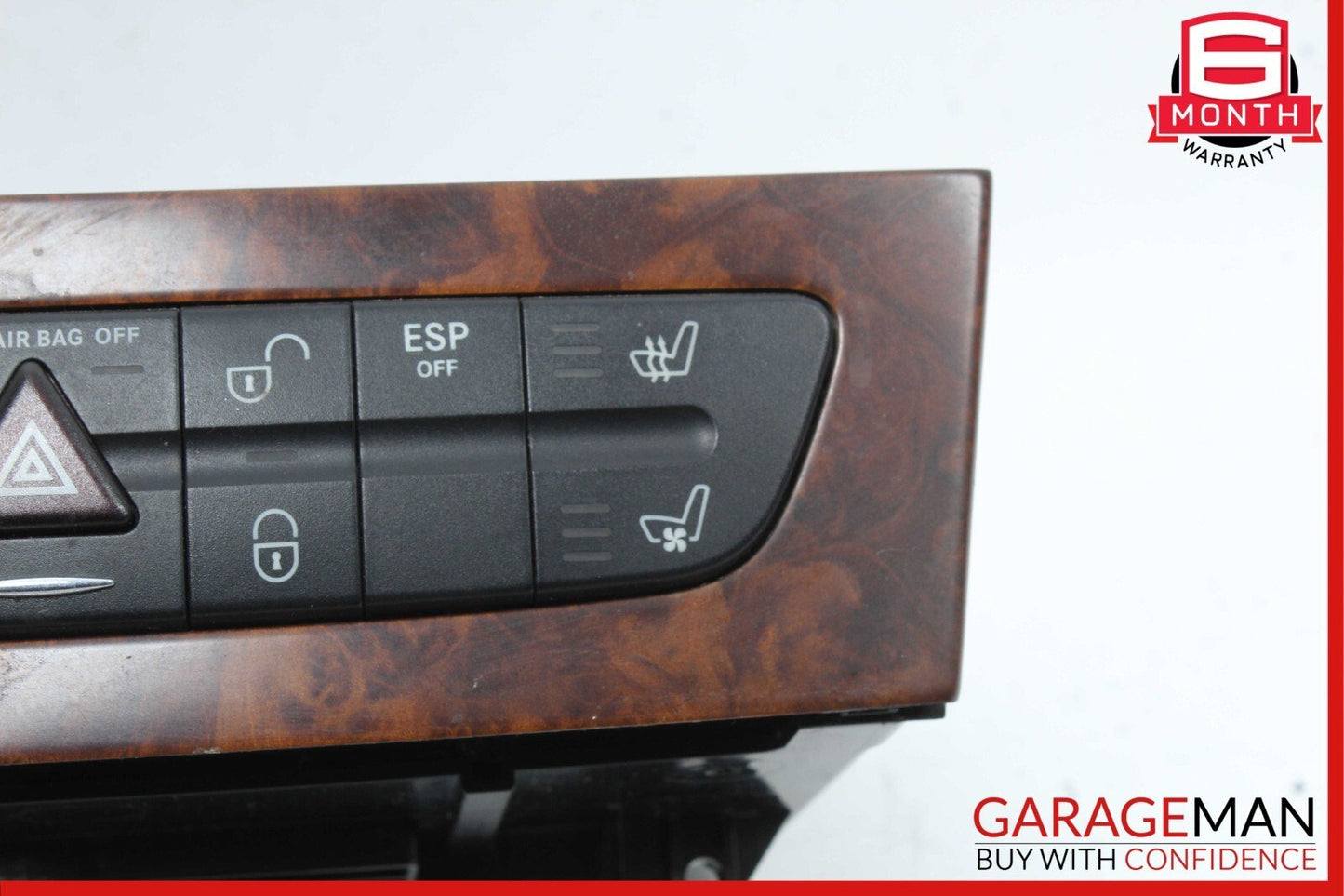 03-09 Mercedes W219 CLS500 Hazard Light Door Lock Control Switch Module Trim OEM
