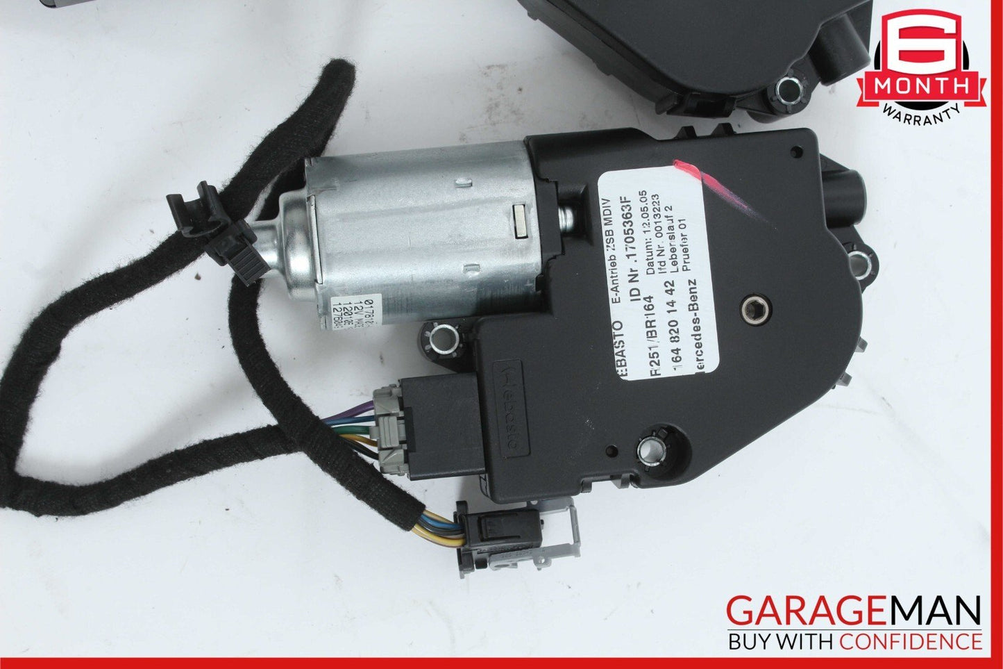 06-12 Mercedes W251 R500 ML550 Panoramic Sunroof Sun Roof Motor Set of 3 OEM