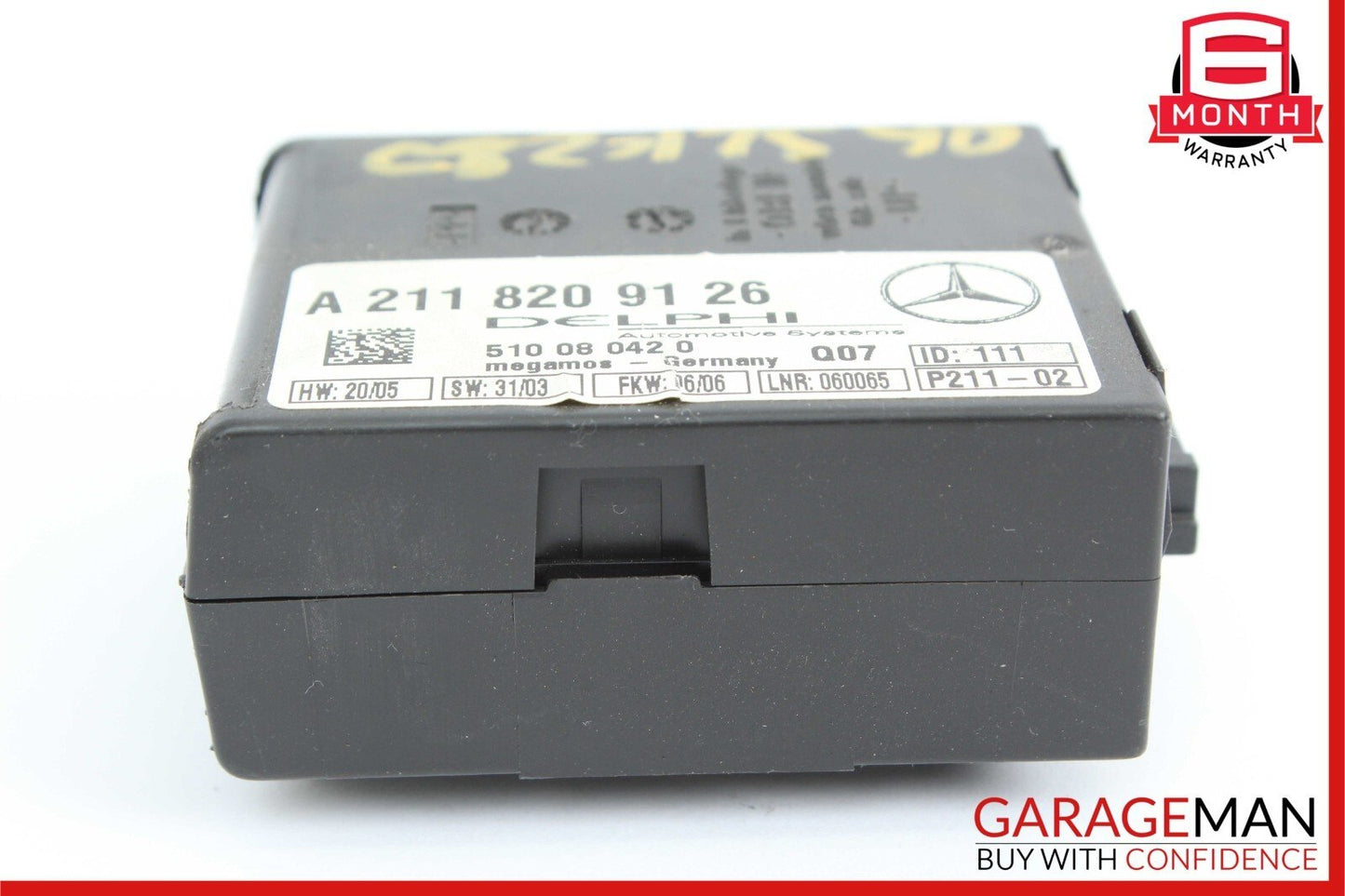 01-08 Mercedes R171 SLK280 S430 Anti Theft Control Alarm Module 2118209126 OEM