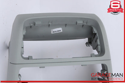 12-18 Audi A6 A7 S6 Rear Climate Control Trim Panel w/ Power Outlet Gray OEM
