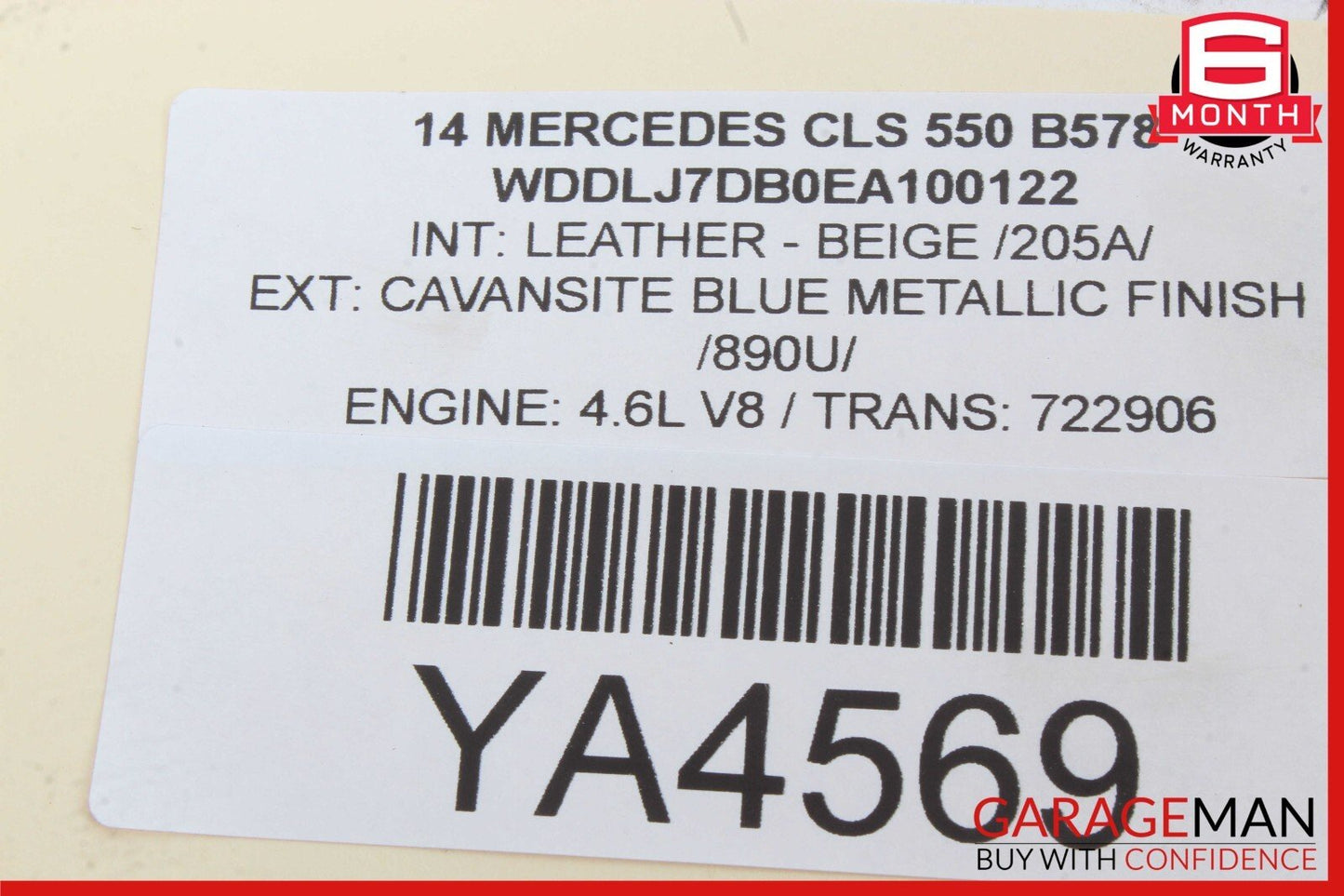 08-18 Mercedes W218 CLS550 C250 Rear Left Side Door Control Module Unit OEM