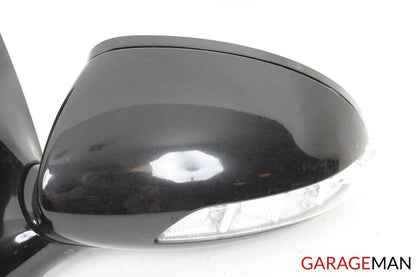 07-09 Mercedes W221 S550 S600 Front Left Side Mirror Door Rear View Black OEM