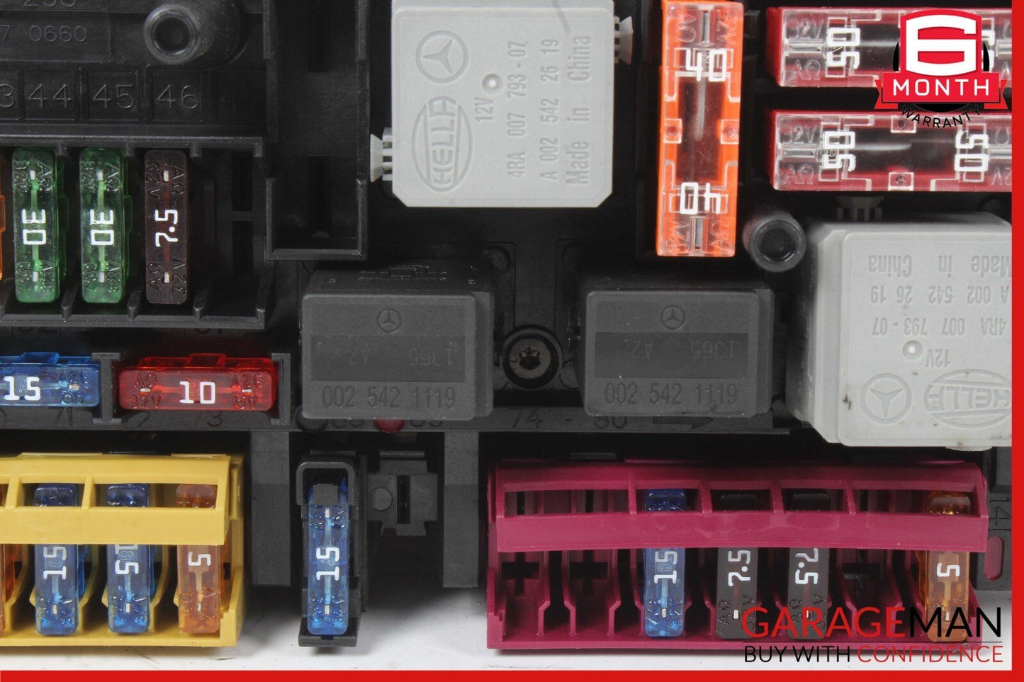 10-18 Mercedes W212 CLS550 E350 Rear SAM Module Relay Fuse Box 2129005001 OEM