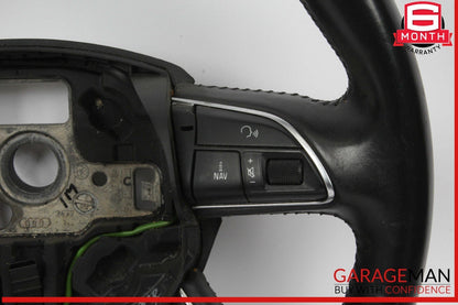 13-16 Audi A4 Front Left Driver Side Steering Wheel Black 4L0419091AC OEM