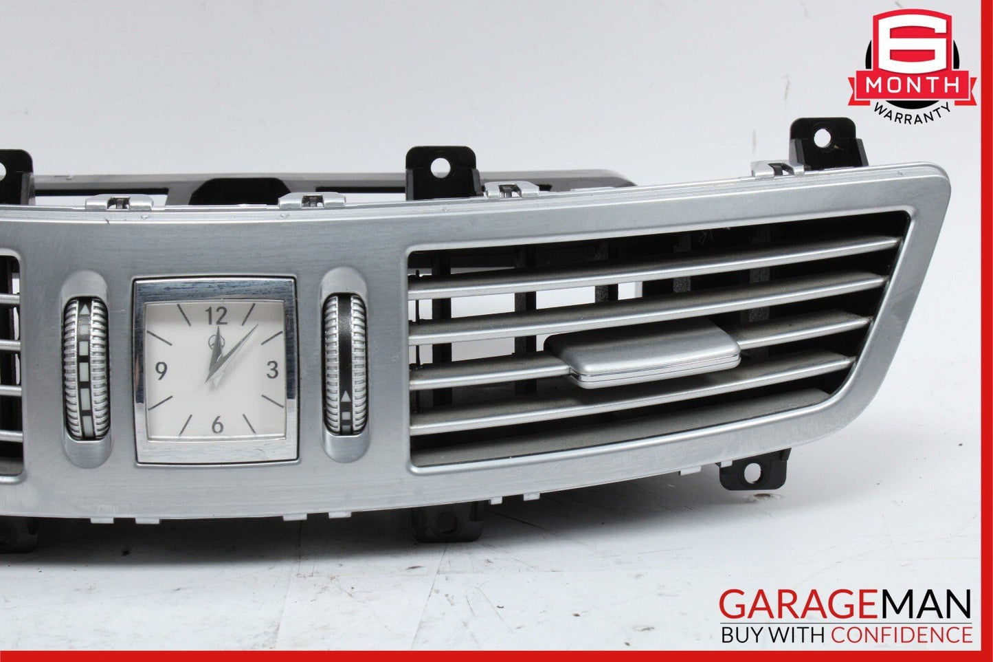 07-13 Mercedes W221 S550 Center Dash Air Vent AC A/C Clock Trim Cover Assembly