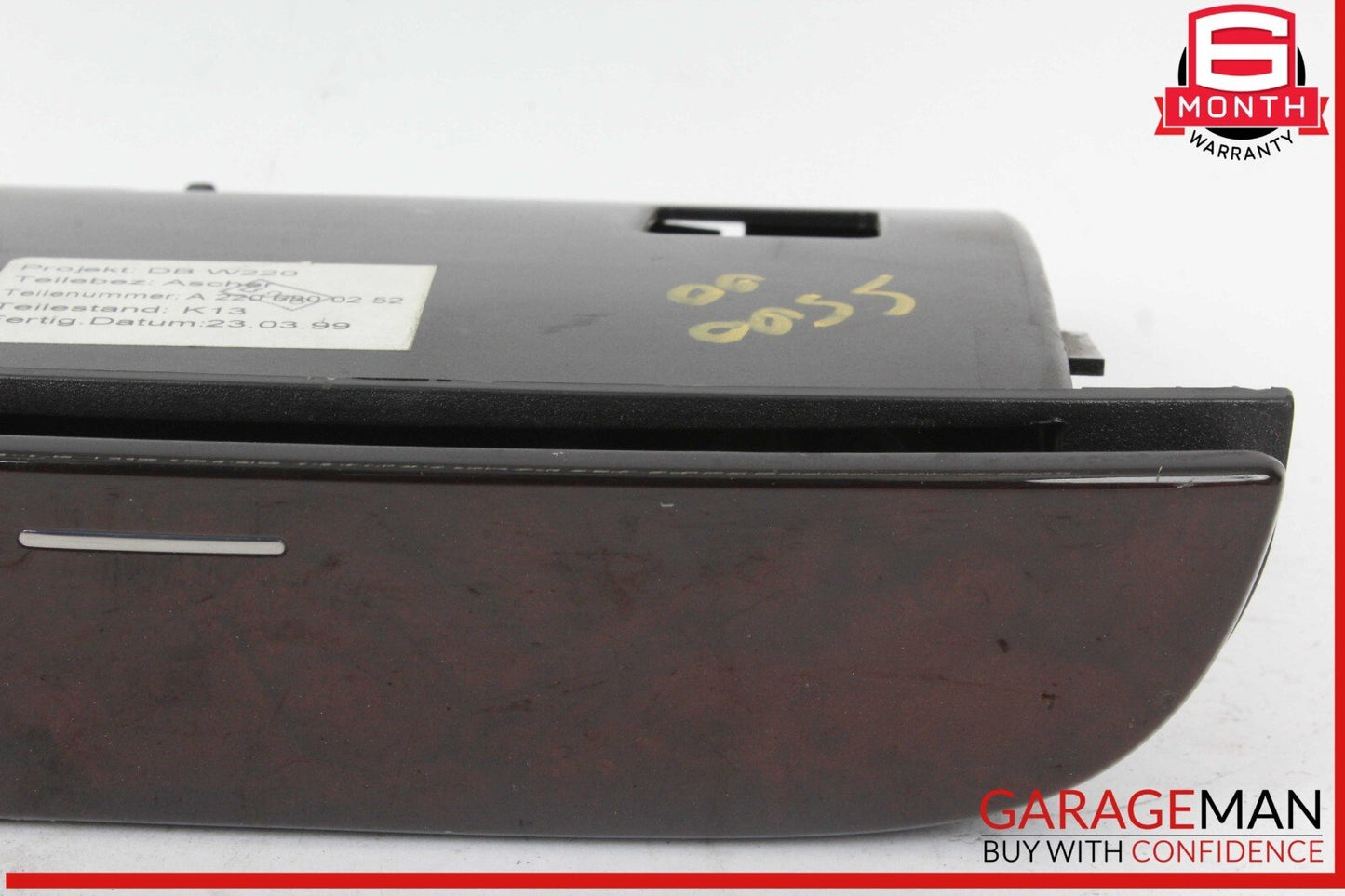 00-06 Mercedes W220 S500 Center Console Ash Tray Ashtray Compartment OEM