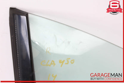 14-19 Mercedes W117 CLA45 AMG Rear Right Passenger Door Quarter Window Glass OEM