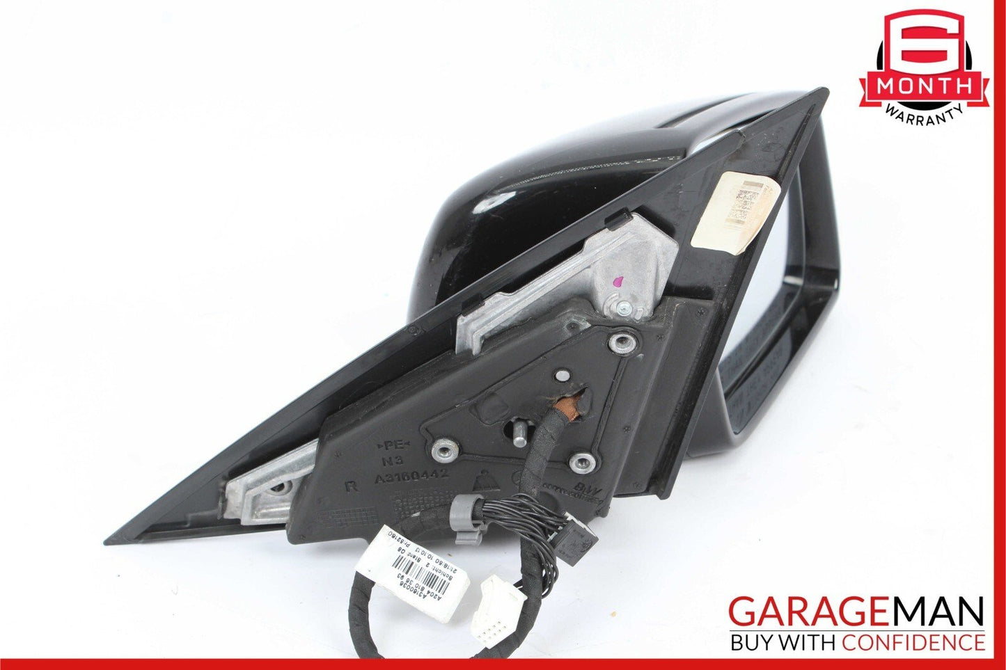 12-15 Mercedes W204 C250 C300 Front Right Side Mirror Door Rear View Black OEM