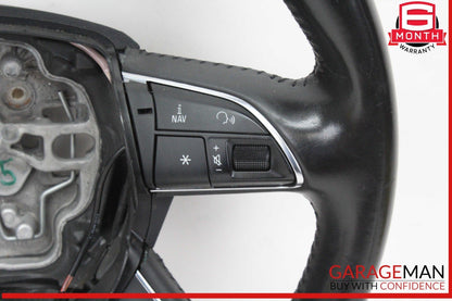12-18 Audi A6 A7 Front Left Driver Side Steering Wheel Black 4G0419091M OEM