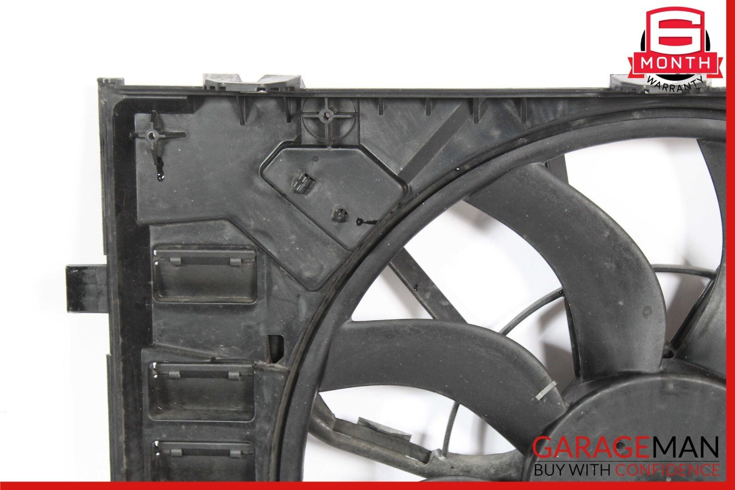 11-18 Porsche Cayenne 958 Engine Cooling Fan Motor Shroud Assembly OEM