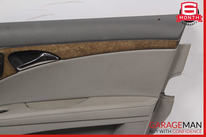 07-09 Mercedes W211 E350 Front Right Side Complete Interior Door Panel Grey