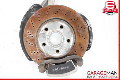 08-14 Mercedes W204 C250 Front Left Spindle Knuckle Hub Brake Rotor Disc Assy