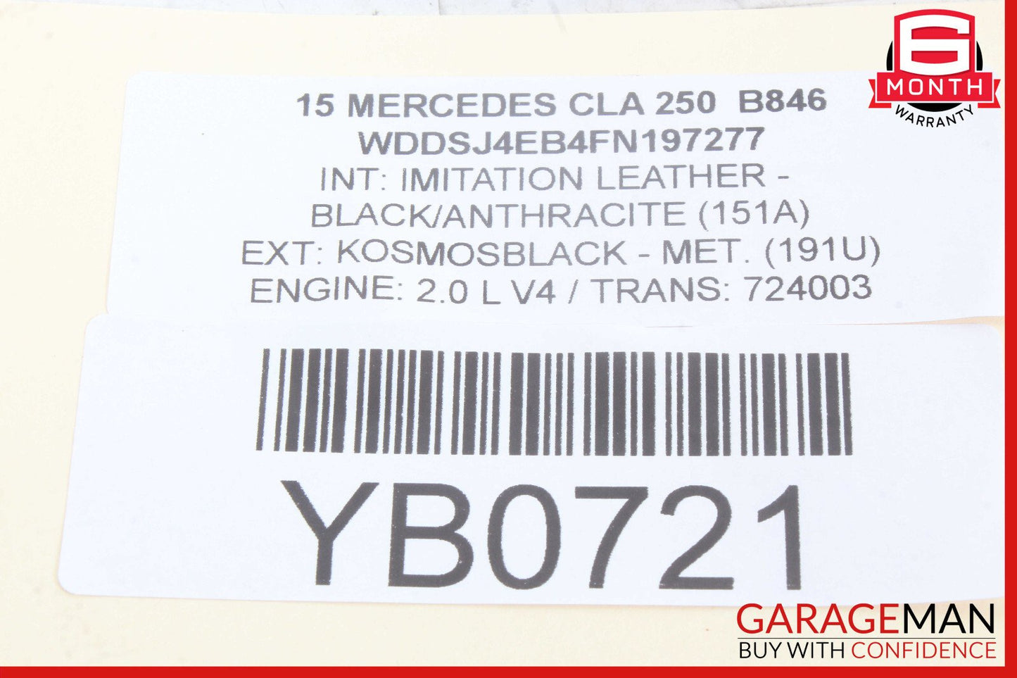 12-20 Mercedes W117 CLA250 Front Right Side Door Control Module Unit OEM