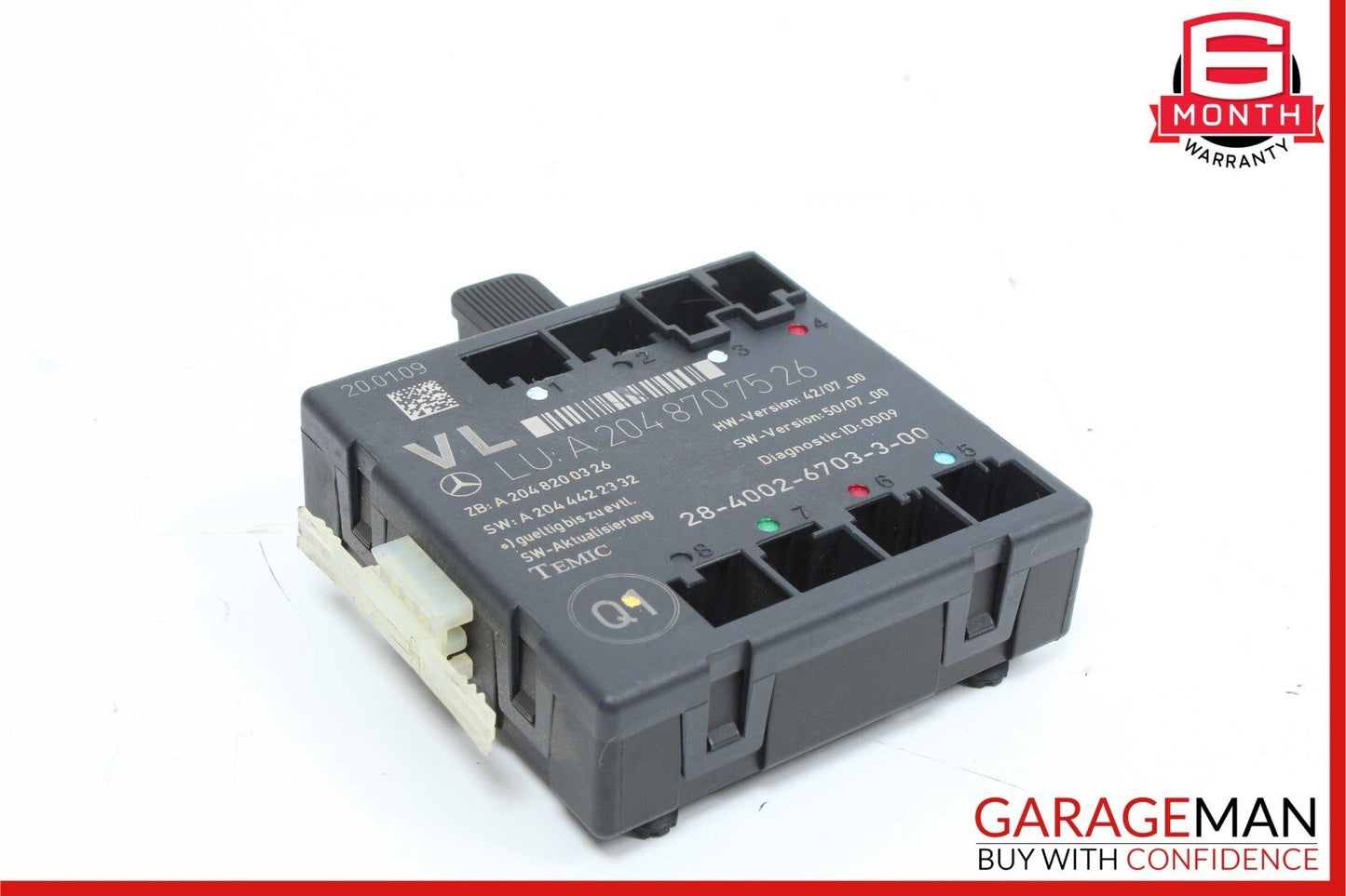 08-18 Mercedes C300 E400 CLS500 Front Left Side Door Control Module Unit
