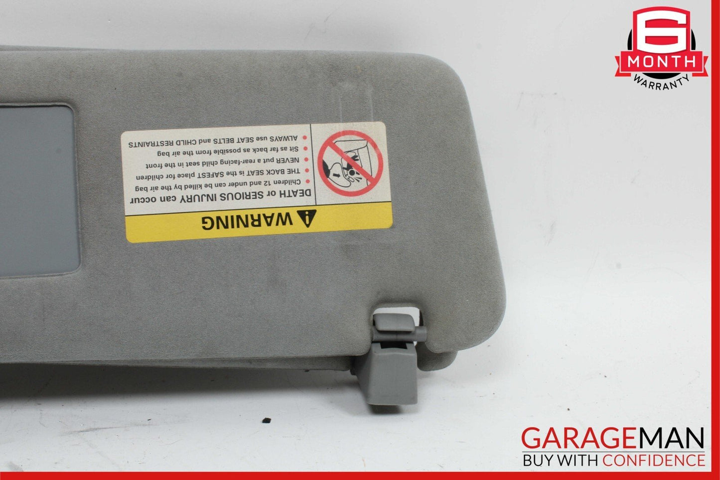 03-10 Porsche Cayenne 955 957 Front Right Side Sunvisor Sun Visor Shade Gray OEM
