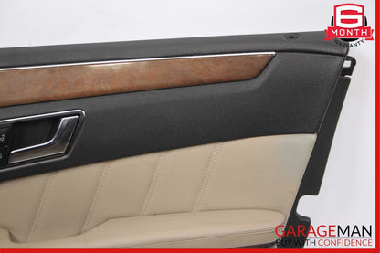 10-13 Mercedes W212 E350 E400 Front Right Side Interior Door Panel Cover Beige