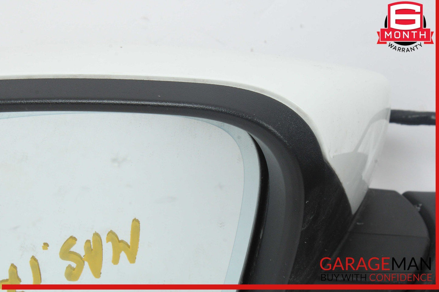 14-17 Maserati Quattroporte Ghibli Front Left Side Mirror Door Rear View White