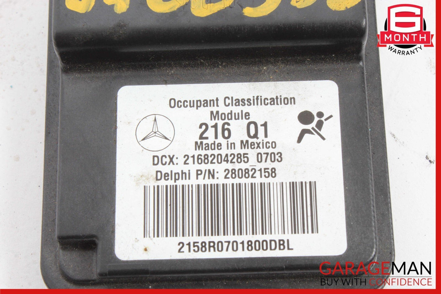 07-10 Mercedes W216 CL550 CL600 Front Right Side Seat Occupancy Module Unit OEM