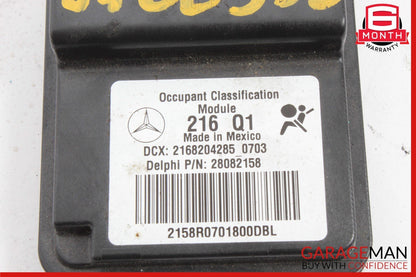 07-10 Mercedes W216 CL550 CL600 Front Right Side Seat Occupancy Module Unit OEM