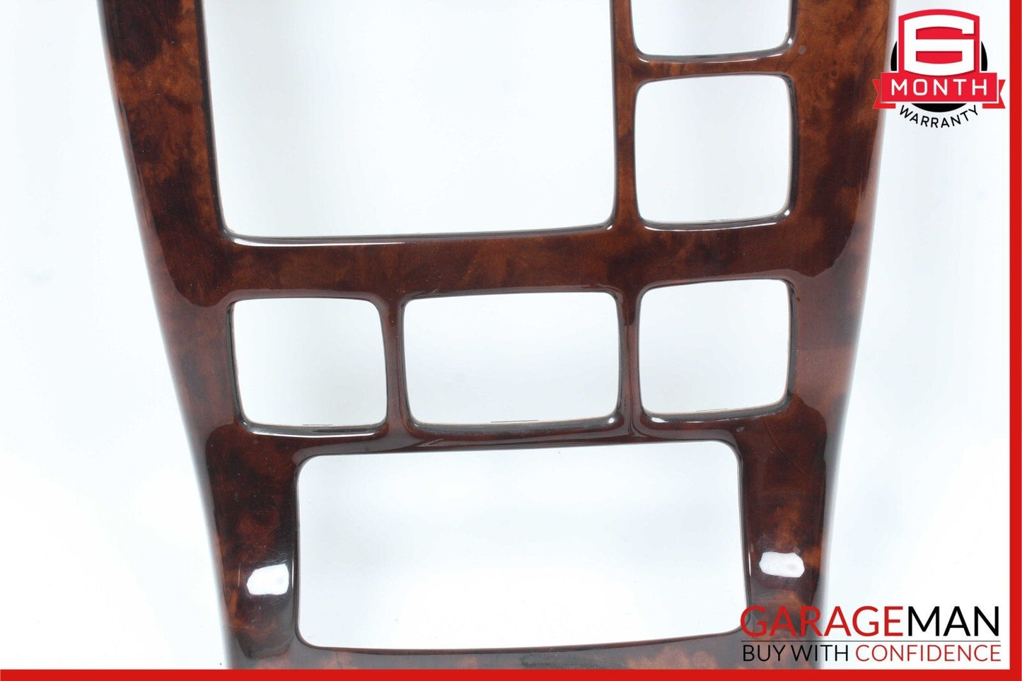 00-02 Mercedes W215 CL55 AMG Center Console Radio Trim Panel Bezel Wood OEM