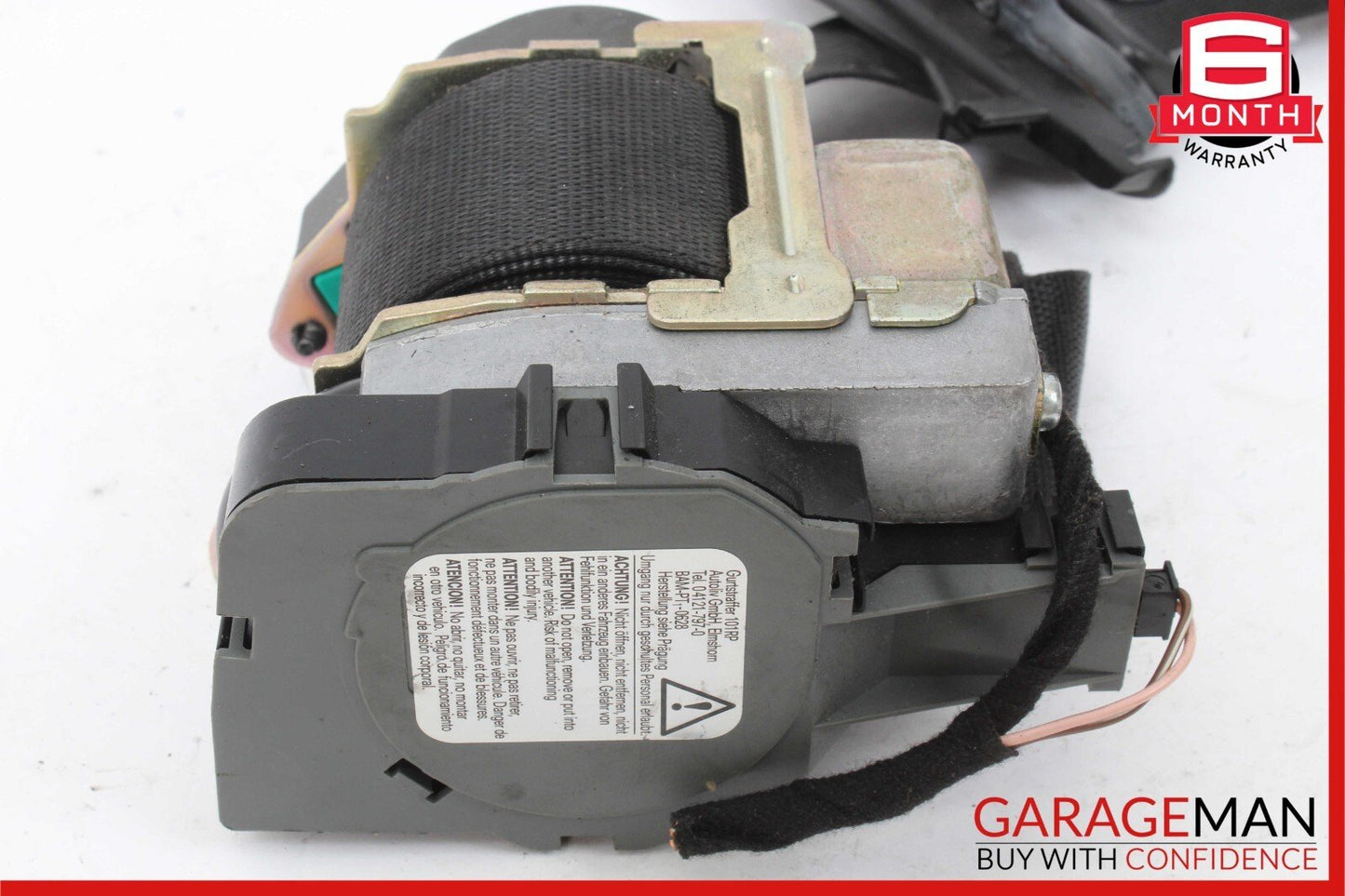 97-03 Mercedes W208 CLK320 CLK55 Front Right Seatbelt Seat Belt Retractor Black