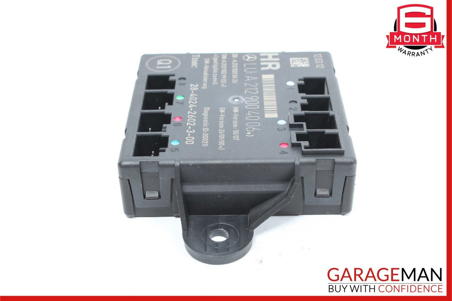 08-18 Mercedes W204 C250 C300 Rear Right Side Door Control Module OEM