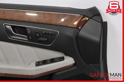 10-13 Mercedes W212 E350 Front Left Interior Door Panel Cover Assembly Grey