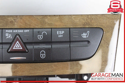 03-09 Mercedes W211 E350 CLS500 Hazard Switch Control Panel 2116800552 OEM